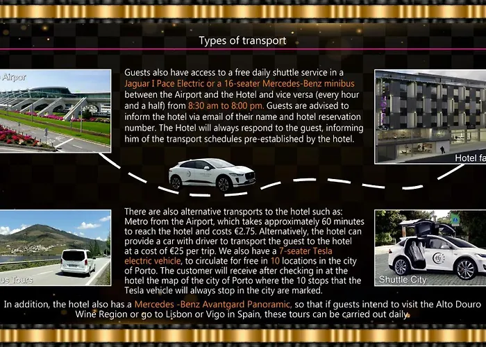 Jaguar Oporto - Is Near The Metro Has Free Parking And A Free Shuttle Service Between The Airport And The From 7Am To 8Pm